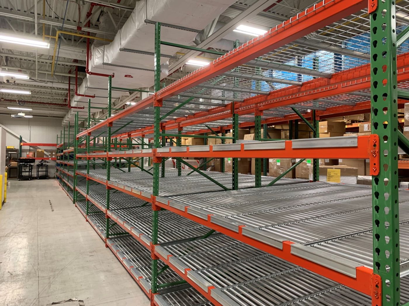 Pallet rack installation