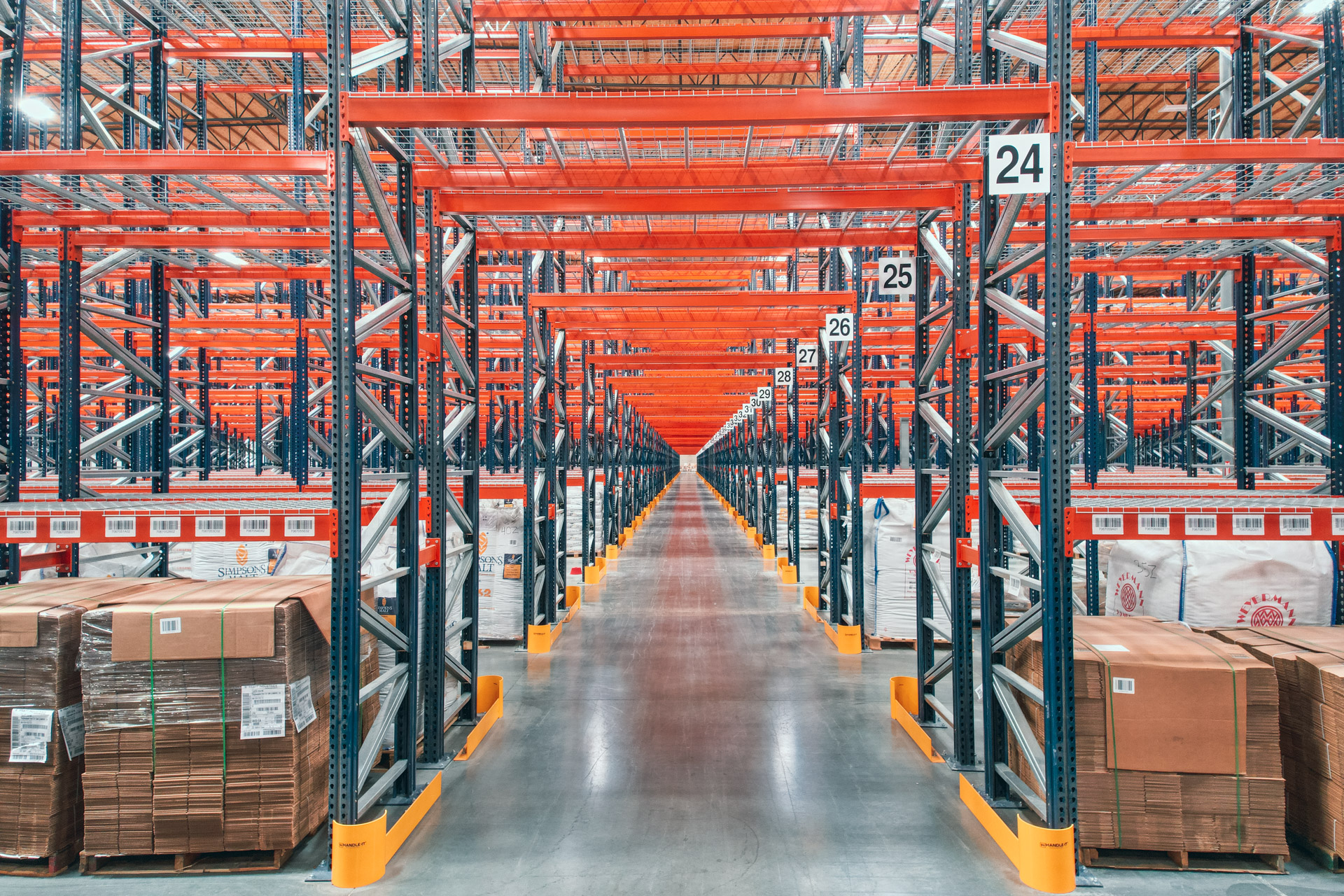 Industrial pallet racking installation in Bridgeton warehouse